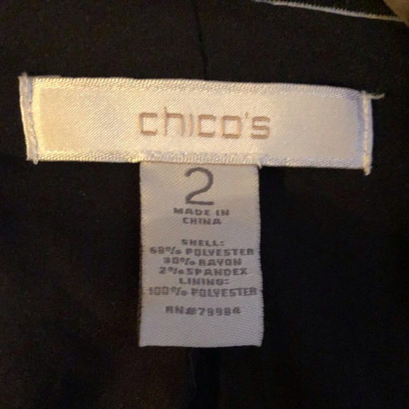 Chico’s Striped Jacket Size 2 - Picture 3 of 3